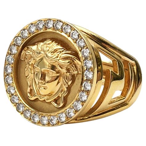 versace ring real gold|Versace ring price.